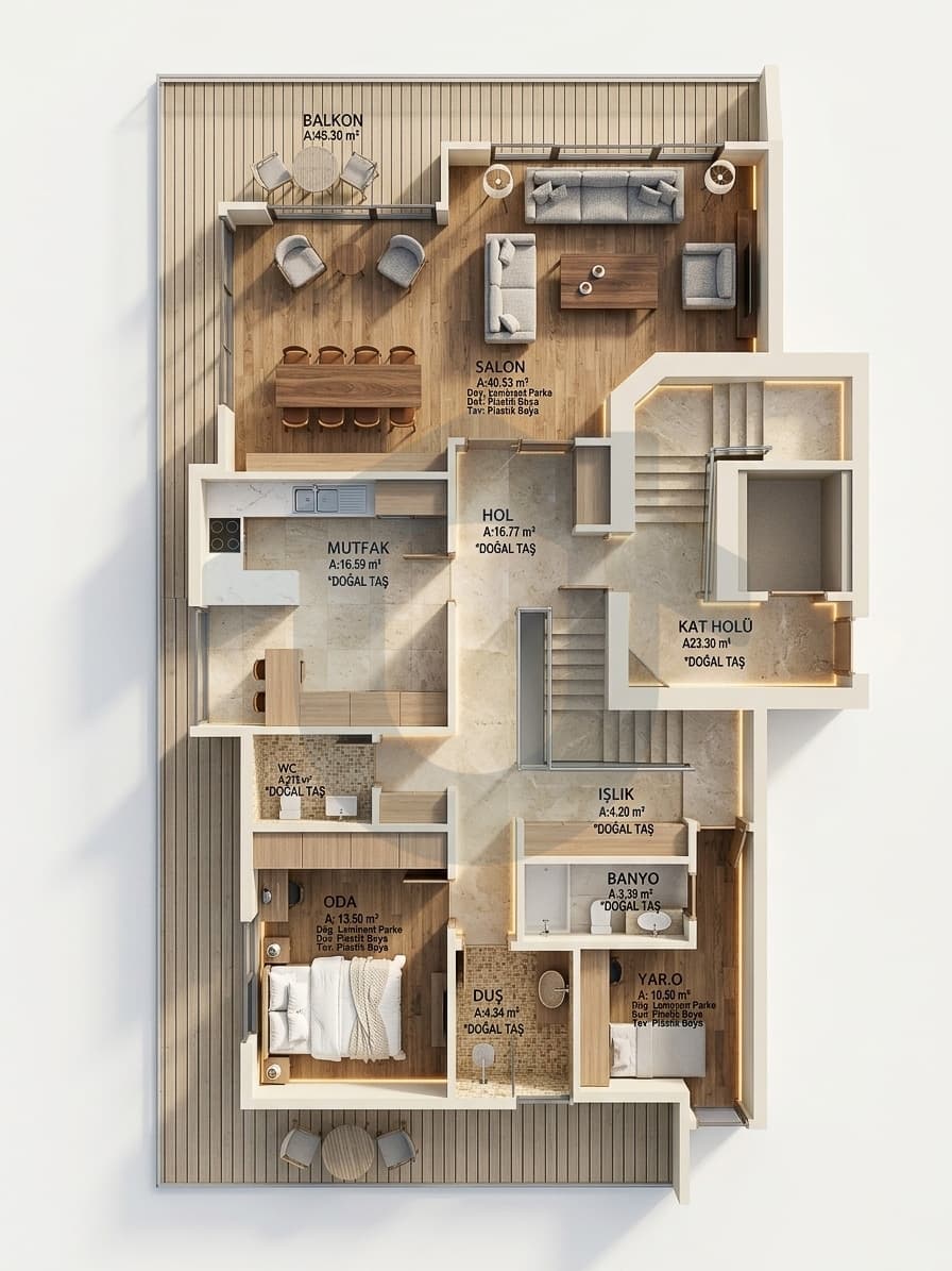 NEF Kandilli Reserve'de 3,5+1 Boğaz Manzaralı Şerefiyeli Teraslı image 5